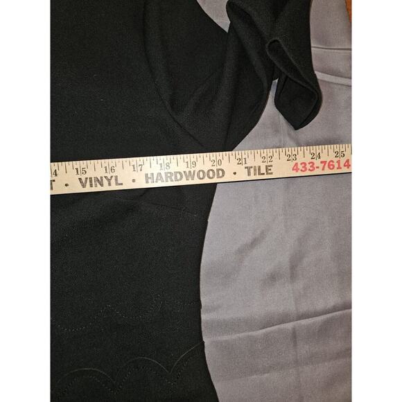NWT! Banana Republic Black Scalloped Waist Sheath Dress Size 12 - Picture 9 of 15